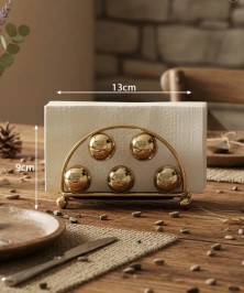 ZEYVE BEAD MODEL NAPKIN HOLDER, 2 PIECES, 13x9x7cm.